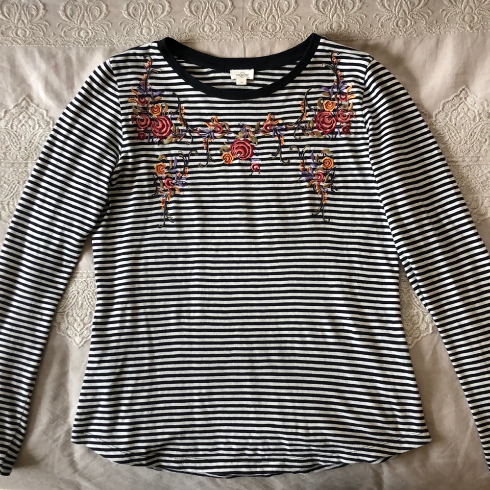 Black and White Long Sleeve from Anthropologie